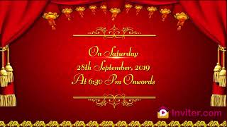 Thread Ceremony Invitation Cards म फ त ऑनल इन