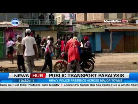 Police disperse irate protesters in Kamiti Road