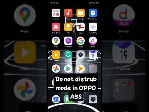 Do not disturb on and off in OPPO A5S