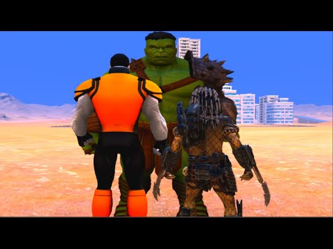 100 Hulk vs 1000 Colossus and 1000 Predator (Marvel vs Marvel)