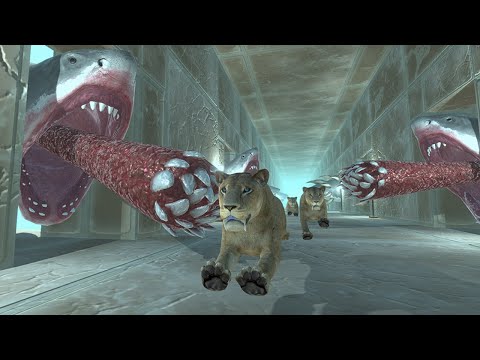 Undersea Nightmares | Escape from Mutant Sharks - Animal Revolt Battle Simulator