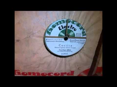 Engelbert Milde:  Cecilia  -  Stimmungslied/Chanson, Berlin 1928