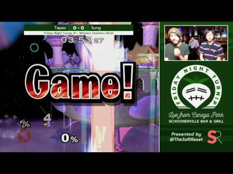 Friday Night Turnip 21 - Tapez (Samus) vs. OXY | Sung475 (Falco) - Winners Quarters - SSBM