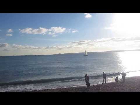 Eastney beach at Portsmouth, UK