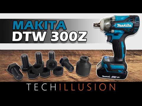 Akumuliatorinis smūginis veržliasukis Makita DTW300Z (be akumuliatorių ir kroviklio) video