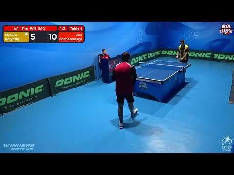 23:00 Mykola Halynskyi 1-3 Yurii Shchepanskyi West 5 WIN CUP 13.12.2022 | TABLE TENNIS WINCUP