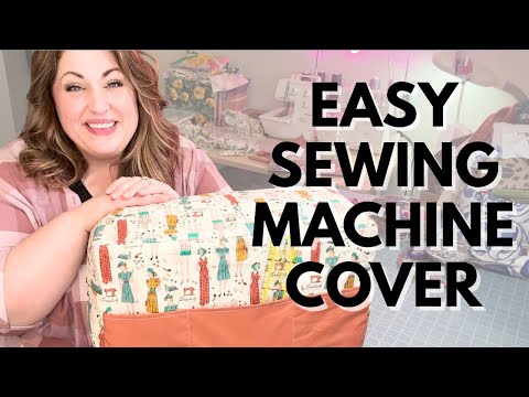 Beginner Sewing Machine Cover Tutorial (With Pockets!) | Easy DIY Using a Moving Blanket