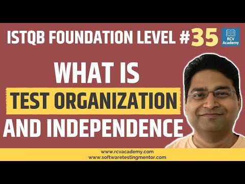 ISTQB Foundation Level 35 Test Organization and Independence