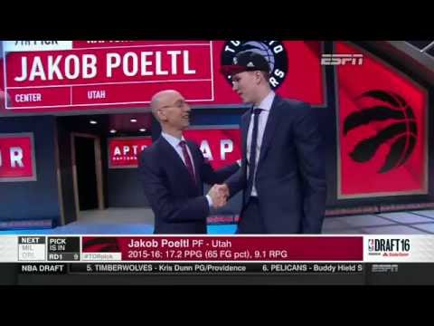 Raptors Select Jakob Poeltl 9th Overall - June 23,  2016