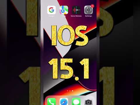 Apple iphone ios 15.1 new update #shorts