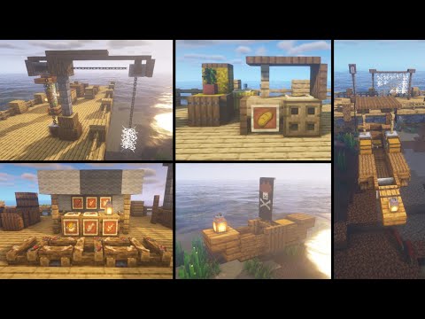 BrianCraft - Minecraft: 25+ Medieval Harbor Build Hacks and Ideas!