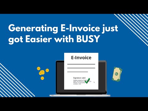 BUSY E Invoicing Solutions