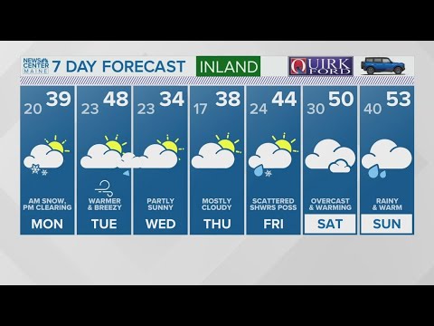 NEWS CENTER Maine Weather Video Forecast