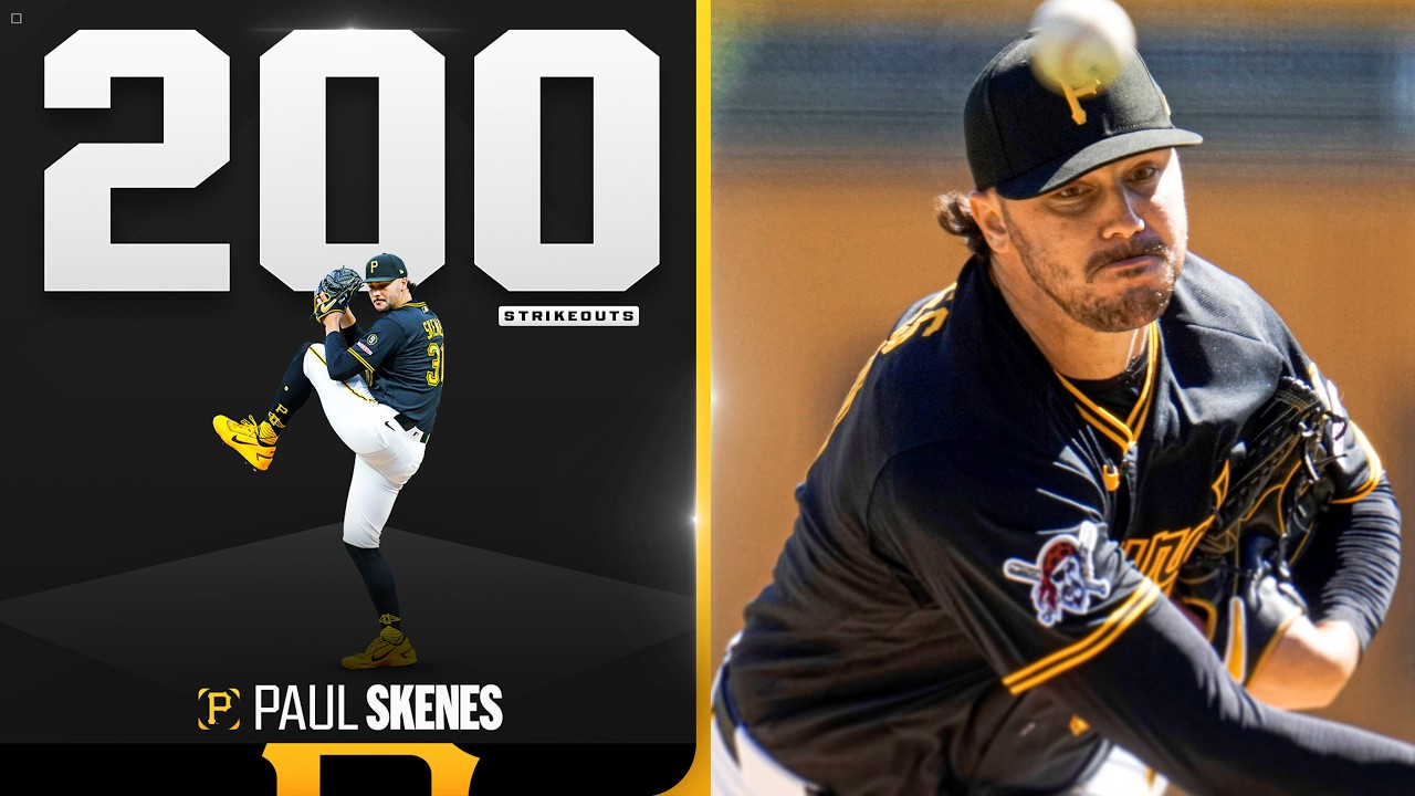 Paul Skenes reaches 200 strikeouts for the second straight season! 🔥 | MLB Highlights