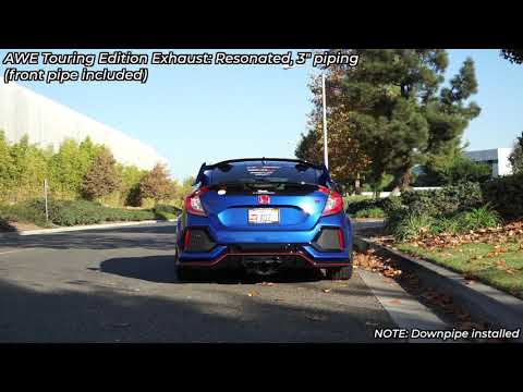 AWE Touring Exhaust System with Downpipe - Honda Civic Type R