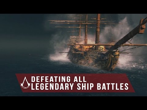 Assassin's Creed Rogue - Defeat All Legendary Ships Battle - Formidable, Storm Fortress and etc.