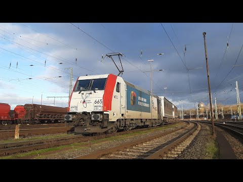 Führerstandsmitfahrt, Göttingen Gbf nach Bebra Rbf, Sonne, Schnee und im Gegengleis nach Bebenroth