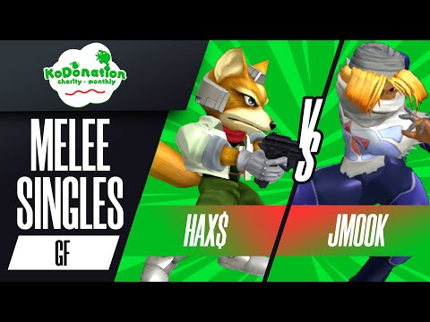 Hax$ vs. Jmook - Melee EC Grand Finals - KoDonation Charity Monthly #1