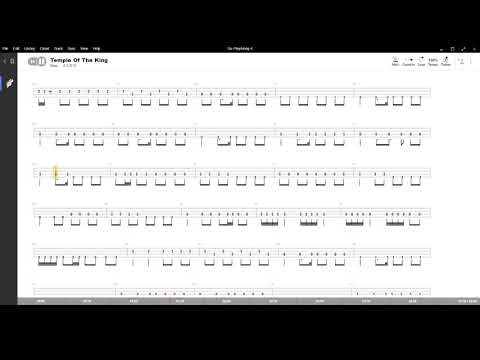 Temple Of The King ( Rainbow ) ,Tablatura e base Senza Basso - Backing bass track - NO BASS