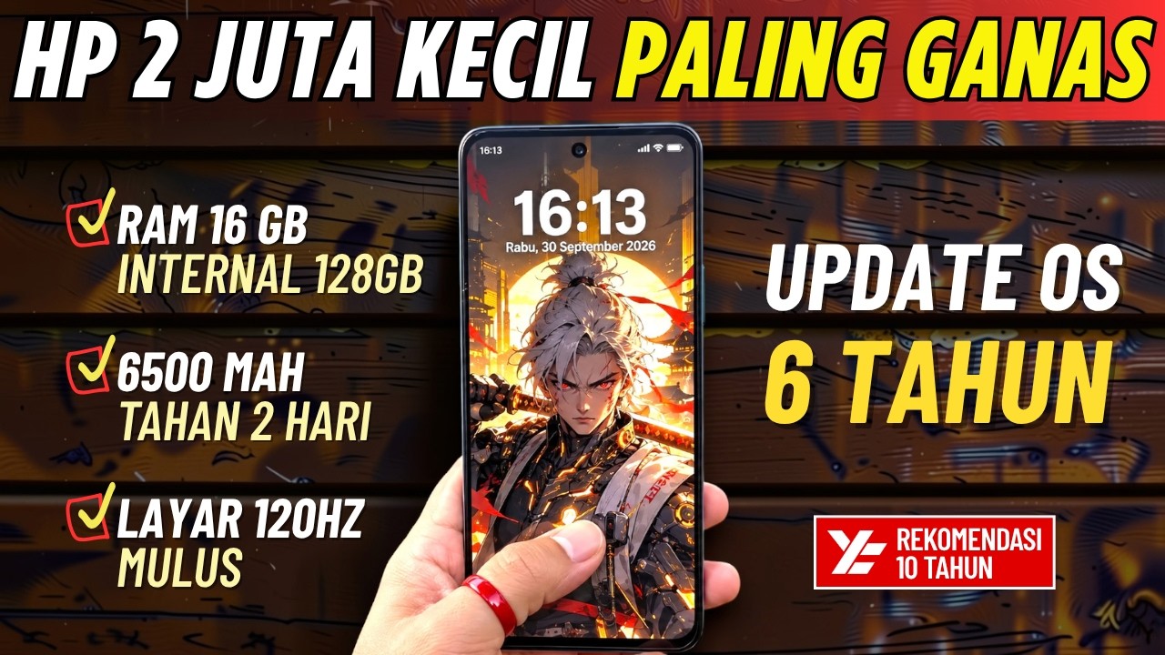5 Rekomendasi HP 2 JUTAAN TERBAIK [2 - 2,5 JUTA] Oktober 2026