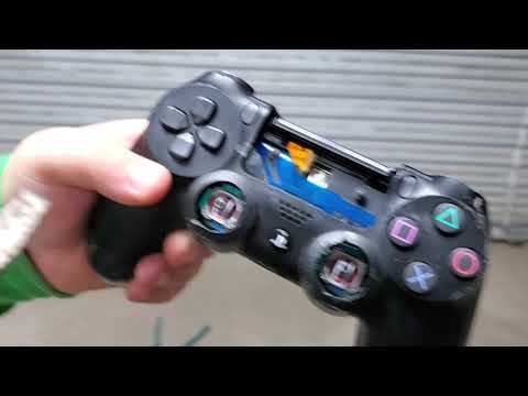 destroying the ps4 controller!!