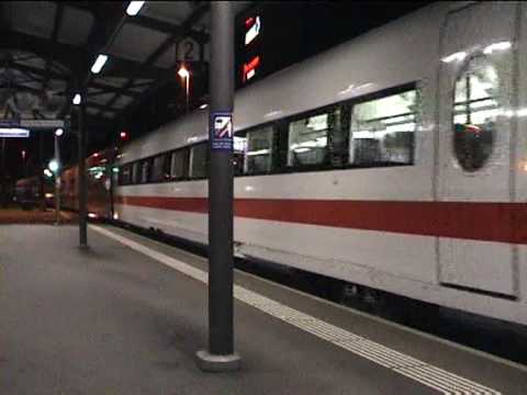 Deutsche Bahn ICE 1 Abfahrt am Morgen in Baden CH