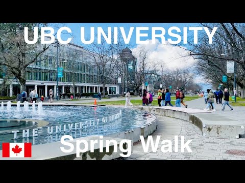 🇨🇦[4k] Spring walk in UBC University Campus, Vancouver, BC, Canada, 2023