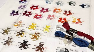 【初心者さん向け】DMC刺繍糸／色見本の作り方✨100色超えたら作りたい！かわいい色見本✨