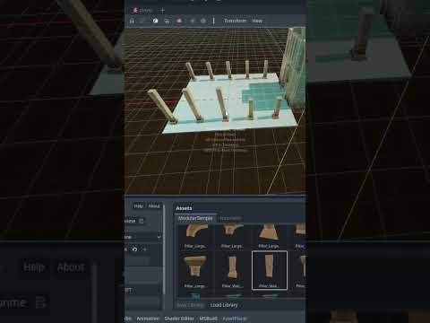 Make levels FAST in Godot 4 - AssetPlacer Plugin #godot4 #shorts