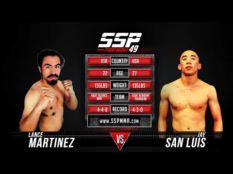 Lance Martinez vs Jay San Luis - SSP 49