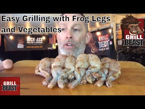 Easy Grilling with Frog Legs and Vegetables