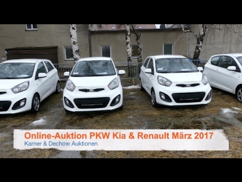 Online-Auktion Kia & Renault, Standort Wien, März 2017