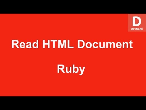 Ruby Read HTML Document