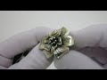 Відео огляд Срібна каблучка Квітка 160кю