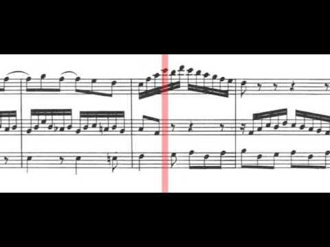 BWV 1031 - Flute Sonata in E-Flat Major (Scrolling)