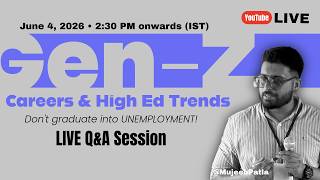 Gen Z Careers & Higher Ed Trends (India 2026) | YouTube LIVE