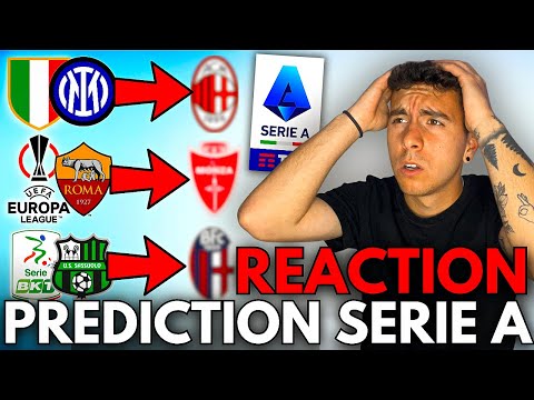 QUANTE NE HO INDOVINATE?!😱REAGISCO alla MIA PREDICTION della SERIE A 2023/2024‼️