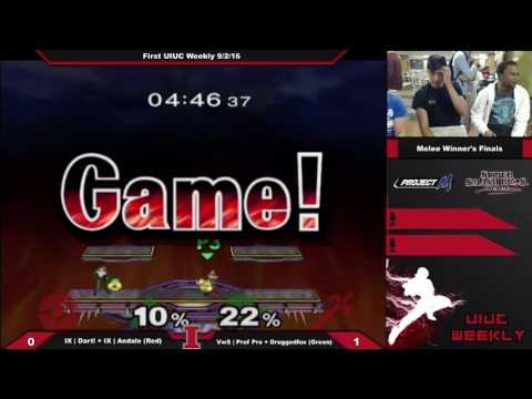 [Smashing Illini Weekly] Dart! + Andale vs. Prof Pro + Druggedfox SSBM Winner's Finals
