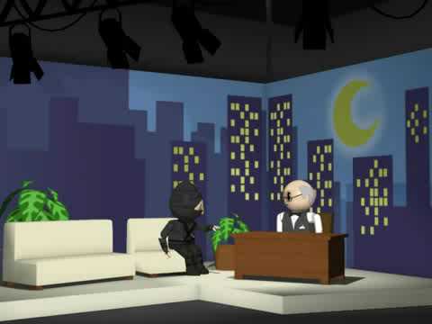 ninja trying to kill man