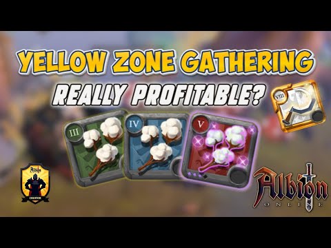 "Is Yellow Zone Gathering Actually Profitable in Albion Online?"