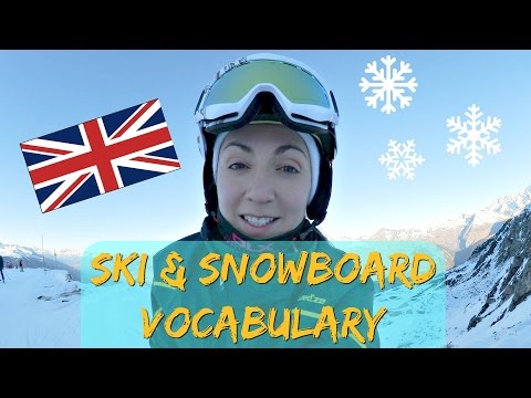 ENGLISH VOCABULARY LESSONS: Ski & Snowboarding Equipment #1