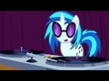 Vinyl Scratch takes off her glasses. 