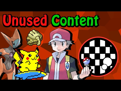 Unused Content: Pokemon FireRed and LeafGreen