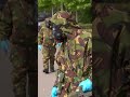 Militairen met gasmaskers en zware pantservoertuigen bij station in Tilburg | #shorts