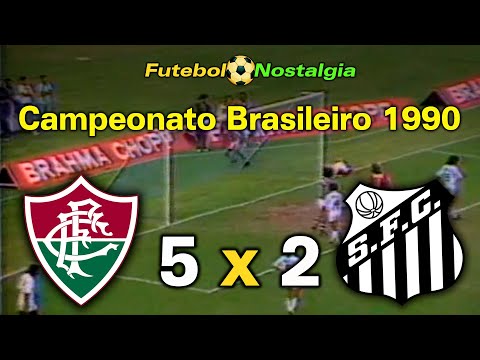 Fluminense 5 x 2 Santos - 15-09-1990 ( Campeonato Brasileiro )