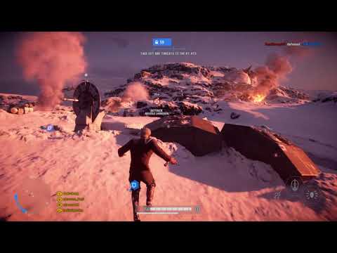Star Wars Battlefront 2 | Count Dooku killstreak on Hoth in Galactic Assault!