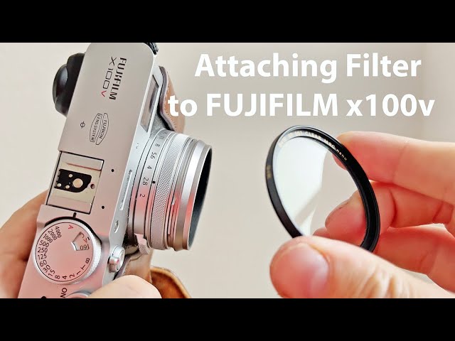 Vídeo relacionado con Haoge LAR-X52B - Anillo adaptador de filtro de lente para Fujifilm X100VI Fuji FinePix X100V cámara compatible con cámara UV CPL ND de 49 mm, tapa de lente de filtro de repuesto Fujifilm AR-X100,