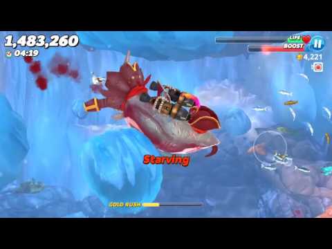 Hungry Shark World - XXL GREAT WHİTE (Arctic Ocean) | All Letters Collected