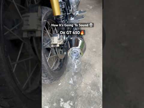 GT 650 Exhaust Sound After Bottle Installation💀 GT 650 Modified Exhaust System #gt650 #exhaustsound
