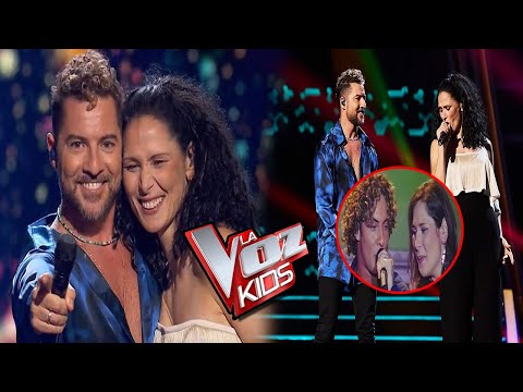 DAVID BISBAL Y ROSA LOPEZ CANTAN JUNTOS POR SUS 20 AÑOS EN LA MUSICA DESDE OT | LA VOZ KIDS 🎙️